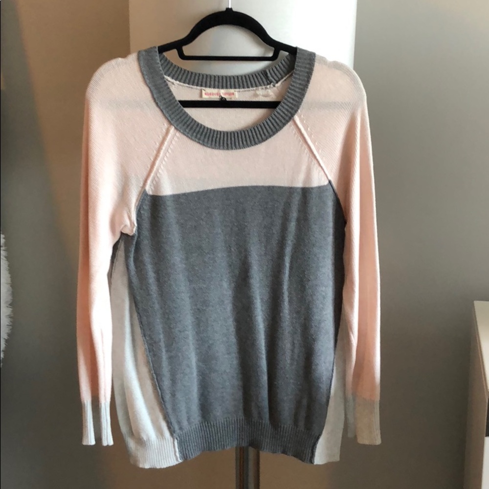 Rebecca Taylor Color Block Sweater